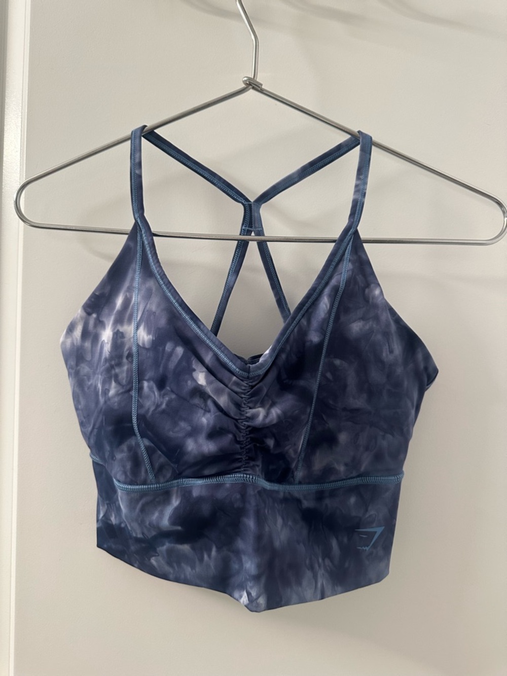 Gymshark Elevate Longline Sports Bra | Blue | M